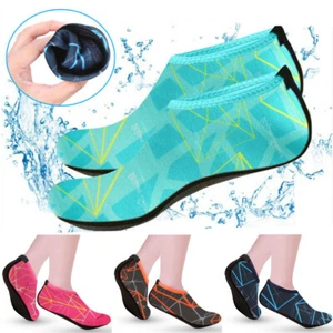 Skin Water Shoes Sea Beach Swim Socks Women Men Yoga Exercise Pool Slip On Surf - Picture 1 of 13