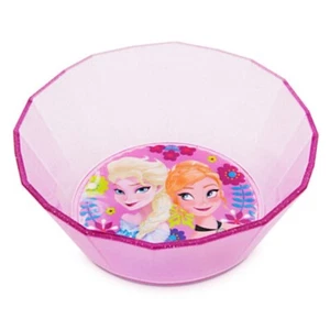Disney Store Frozen Elsa Anna Lila mit Glitzer Schale Meal Time Magic Kinder Neu - Bild 1 von 3