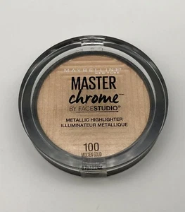 Maybelline Master Chrome By Facestudio Evidenziatore Metallizzato, Oro Fuso 100 - Foto 1 di 2