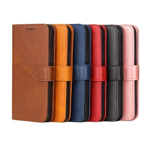 For Samsung Galaxy S7 S7 edge S8 S9 Plus Wallet Leather Case Flip Card Cover - Picture 1 of 17