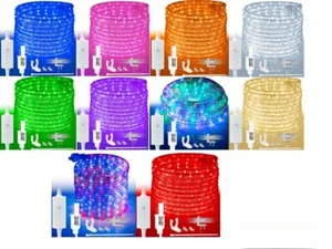 Open Box 8-Mode LED Outdoor Waterproof Rope Light 10' 25' 50' 100' 150' ft - Picture 1 of 87
