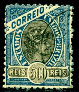 1894 Agriculture,Liberty,Allegory,Definitives,Brazil,Mi.111,500R,VFU - Picture 1 of 2
