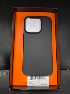 Torras Magnetic Slim iPhone 15 Pro Case, Works W/MagSafe Hard PC Black Titanium - Picture 1 of 3