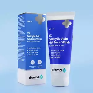 The Derma co 1% Salicylic Acid Gel Face Wash Salicylic Acid Witch Hazel 100ml - Picture 1 of 1