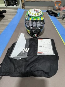 Agv Gp Tech Valentino Rossi Misano 2010 Wake Up N. 1037 di 2500 size S Signed - Foto 1 di 11
