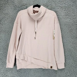 LIV Top Womens Medium Pink Long Sleeve Cowl Neck Pullover Sweatshirt *NWT* - Picture 1 of 10