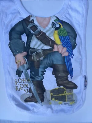 Tema pirata Aloha de Kauai bebé niño baberos babeador bebé babero Halloween Foto 1 de 4