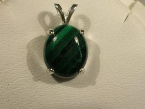 12x10mm Malachite Pendant - Picture 1 of 1
