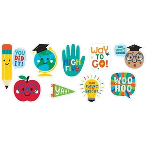 Graduation Fun School College Theme Party Wall Decoration 9 ct. Paper Cutouts - Picture 1 of 1