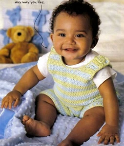 SUMMERTIME Really Cute Baby Romper/Crochet Pattern INSTRUCTIONS ONLY - Bild 1 von 1