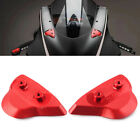 Red Rearview Mirror Block Off Base Plates Cover For Yamaha Yzf-R6 2017 2018-2020