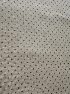 Cotton Fabric - 42" X 1.5 Yards - Cream And Gold Polka Dot - Picture 1 of 5