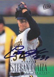 ESTEBAN LOAIZA PITTSBURGH PIRATES SIGNED CARD YANKEES NATIONALS DODGERS RANGERS - Picture 1 of 1