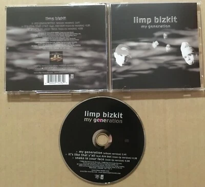 LIMP BIZKIT w/ RUN DMC My Generation  2 UNRELEASE TRX Sweden CD single w/ POSTER - Image 1 of 2