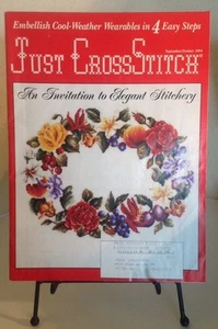 Just Cross Stitch Magazin September/Oktober 94 Ausgabe - Einladung zu eleganten Stichen - Bild 1 von 4