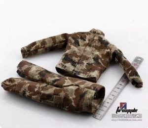 1/6 Soldier Camouflage Combat Uniform Coat Pants Model for 12'' Action Figure - Picture 1 of 1