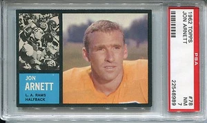 1962 Topps Football #78 Jon Arnett (NM) Near Mint PSA 7 - Picture 1 of 2