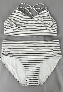 CALIA Double Strap Triangle Bikini Support Swim Top and bottom set Sz 1X Plus - Picture 1 of 10