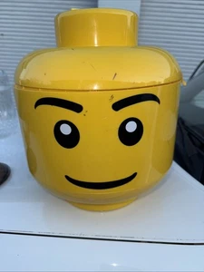 Lego giallo extra large XL testa dimensioni portaoggetti assortimento e custodia da negozio. Ottime condizioni! - Foto 1 di 5