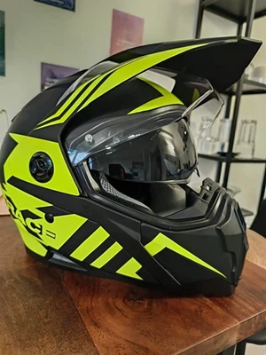 Caberg Xtrace Lux  Helm Matt Schwarz Grün, Gr. XS - Neu - Bild 1 von 4