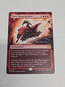 MTG Magic the Gathering Fiery Emancipation Wilds of Eldraine: Enchanting Tales - Picture 1 of 2