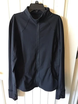 🌼 Легкая светоотражающая куртка для бега по треку Lululemon *Luon Black 12 EUC⭐️⭐️ - Изображение 1 из 4