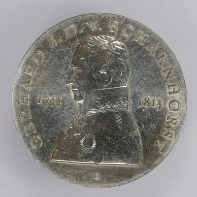 1980 Germany 225th Anniversary Birth of Gerhard von Scharnhorst Silver 10 Marks - Image 1 of 2