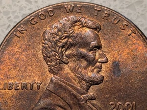 2001 Lincoln Memorial Cent Mint Error Large Centered DDO-001 LIBERTY - Picture 1 of 13