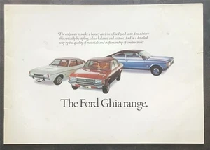 FORD GHIA RANGE Car Sales Brochure Feb 1975 #FA224 Granada CAPRI II - Picture 1 of 4