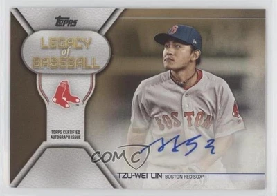 2019 Topps Legacy of Baseball Auto Gold /50 Tzu-Wei Lin #LBA-TL Auto - Image 1 of 2