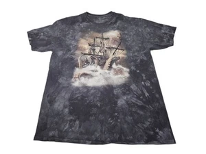 The Mountain The Kraken T-Shirt Tie Dye Octopus Pirate Ship Men's 4XL Black - Picture 1 of 6