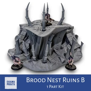 Brood Nest Ruins B | Tulipa | Xenos Hive Terrain Scenery for Tabletop Wargaming - Picture 1 of 7