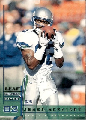 1998 Leaf Rookies & Stars James McKnight #161 Seattle Seahawks - Image 1 of 2
