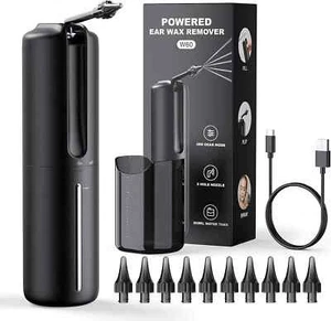 Electric Ear Wax Removal Tool,Water Powered Ear Cleaner, Ear Cleaning Kit 10Tips - Picture 1 of 6