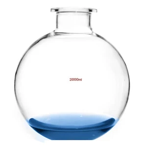 Reactor de vidrio fondo plano frasco laboratorio química recipiente de reacción brida OD = 150 mm - Imagen 1 de 7