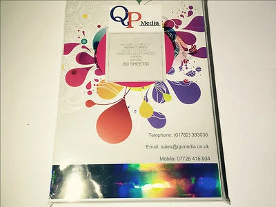 A4 RESIN COATED 220GSM WHTE PREMIUM GRADE INKJET PHOTO PAPER,  (50 SHEETS) - Image 1 of 3