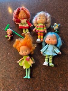 Vintage Strawberry Shortcake, Elf , Jelly Bean, + mini  Doll Lot