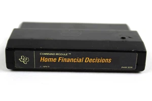 Texas Instruments TI-99/4A Home Financial Decisions Game Cartridge PHM 3006 Work - Picture 1 of 6