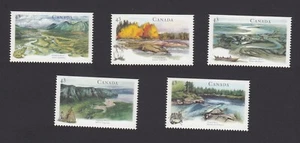 RIVERS-4 CANOE, KAYAK, BOAT, FROG, PELICAN... Canada 1994 #1511-1515 MNH - Picture 1 of 1