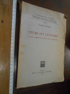 libro :Studi sui censores e sull'arbitratus della lex contractus Giuffrè 1957 - Picture 1 of 2
