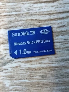 Sony Memory Stick Pro Duo 1GB Magic Gate Sandisk - Picture 1 of 1