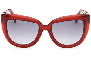 MAX MARA Emme MM0029 66B Burgundy Cat Eye Sunglasses Plastic Frame 56-18-140 - Picture 1 of 4