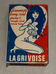 La Grivoise Funny Card Game Made In France Vintage Deck Of Cards - Picture 1 of 7