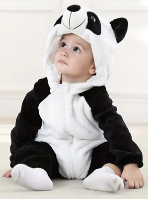 Panda Costume for Kids - Trendy Baby Halloween Costume for a Cute & Playful Look - Image 1 of 2