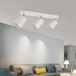 Modern 3 Way Adjustable LED Ceiling Spotlight Round Kitchen Spot Light Bulb - Picture 1 of 14