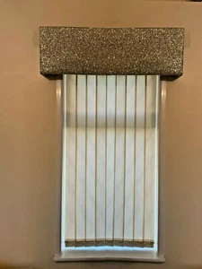Curtain Box Valance Glitter Pelmet Window Door Cornice Cover 2 -6ft - Picture 1 of 10