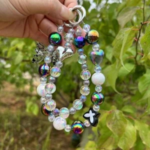 Double Layer Y2K Bowknot Beads Bag Pendant Mobile Phone Pendant - Zdjęcie 1 z 10