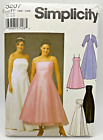 Simplicity Pattern 5207 Women's Evening Dress Two Lengths Size FF 18W-24W Uncut