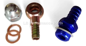 BOSCH 044 FUEL PUMP M18x1.5 INLET & M12 BANJO OUTLET HOSE FITTING ADAPTOR SET - Picture 1 of 2