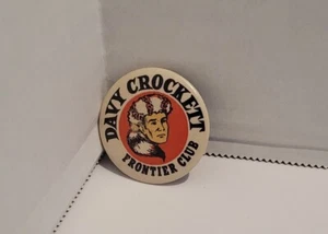 Vintage Davy Crockett Frontier Club Pin Damaged - Picture 1 of 7